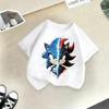 Sonic The Hedgehog Kids T-Shirt Anime Print Cotton Short Sleeve Boy Girl Summer Casual Top Gift