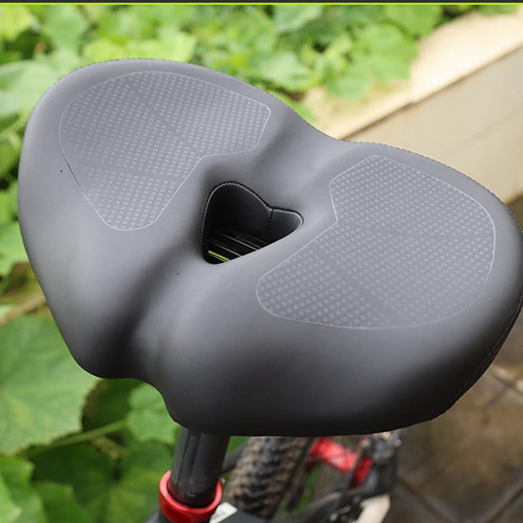 Rozšířený a zesílený vodotěsný skládací pohodlný široký cyklistický sedák pro jízdu na kole