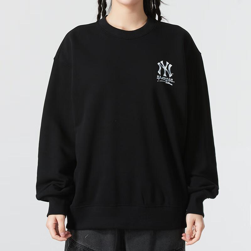 New MLB New York Yankees Sweatshirt Unisex Black 3AMTB0551-50BKS