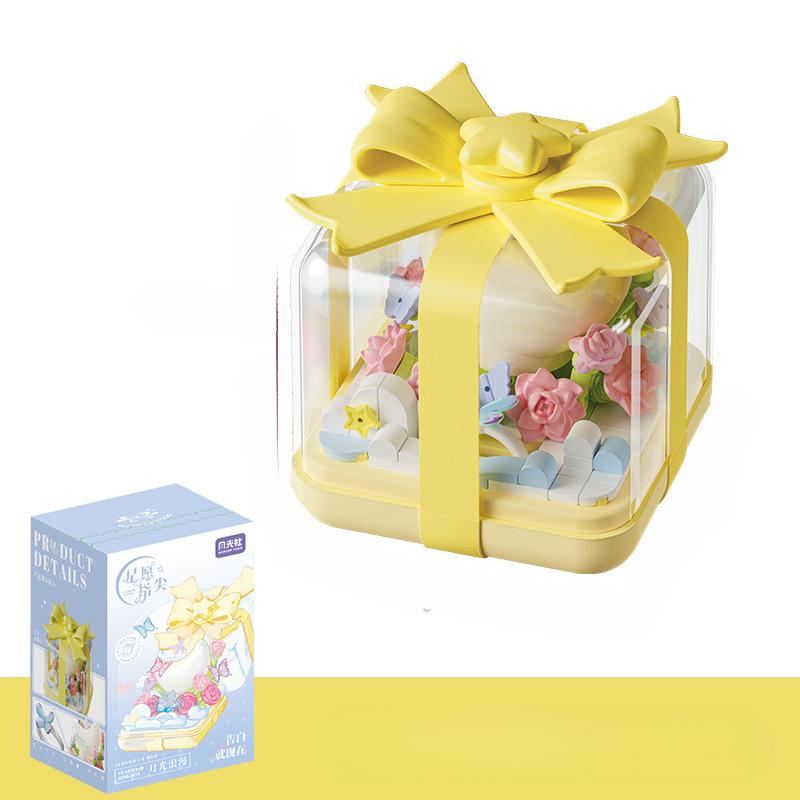 Cutie Inel Vârf de Deget Moonlight Club Stea Dorință Jucărie Puzzle Bloc de Construit Asamblat Ornament Micro Particule Cadou de Sărbători pentru Fete