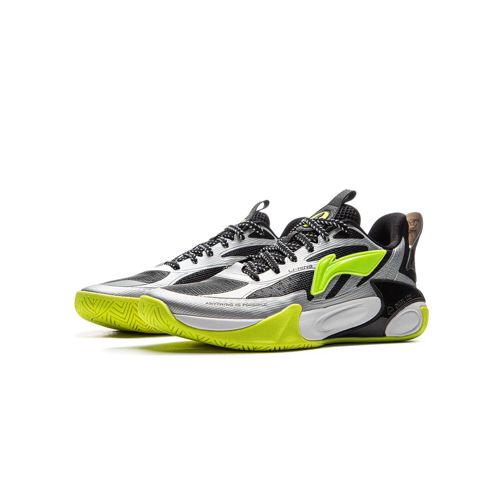 Li Ning Kids Wind Shadow 2.0 Basketball Series Classic Comfortable Fashion Lightweight Shock Absorption Low Top Basketball Shoes YKBV032-3