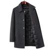 Autumn and Winter New Men's Woolen Coat Medium and Long Lapel Removable Down Liner Woolen Coat Men's Coat