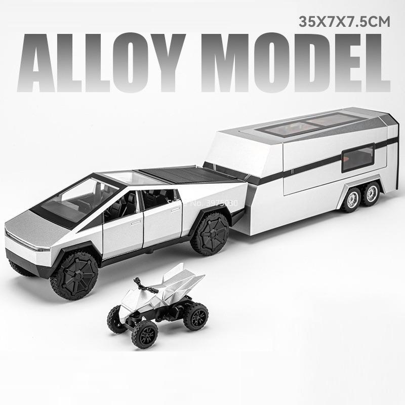 1:32 Pickup-LKW-Legierungsmodelle Autos Diecast-Spielzeug Rad-Zurückzieh-Miniaturfahrzeuge Türen zu öffnen Wohnmobil Für Heimdekoration