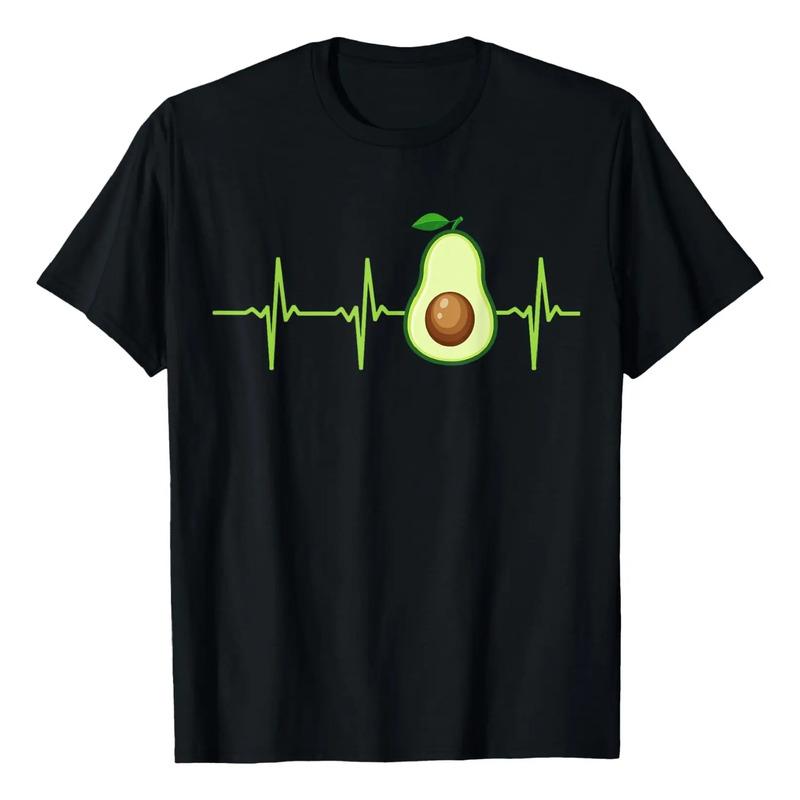 Camiseta Avocado Heartbeat, Camisa Con Forma De Aguacate, Re S