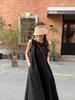 Women's Japanese & Korean Sleeveless Backless Summer Beach Dress: Loose Fit, Slimming Design