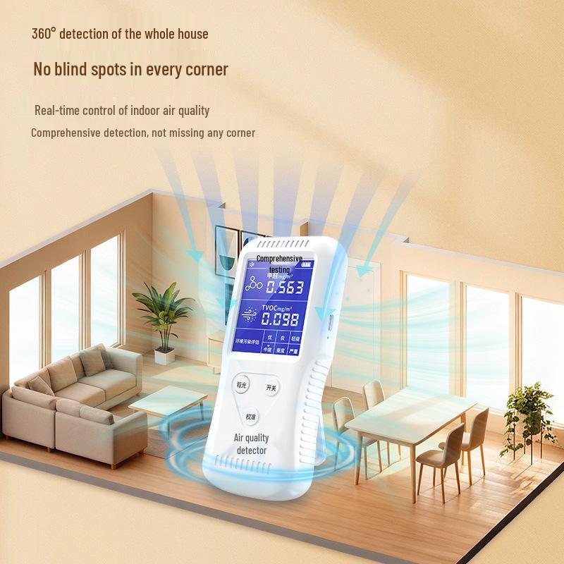 Rechargeable Formaldehyde Detector for Indoor Air Quality Measurement - High Precision Household Tester