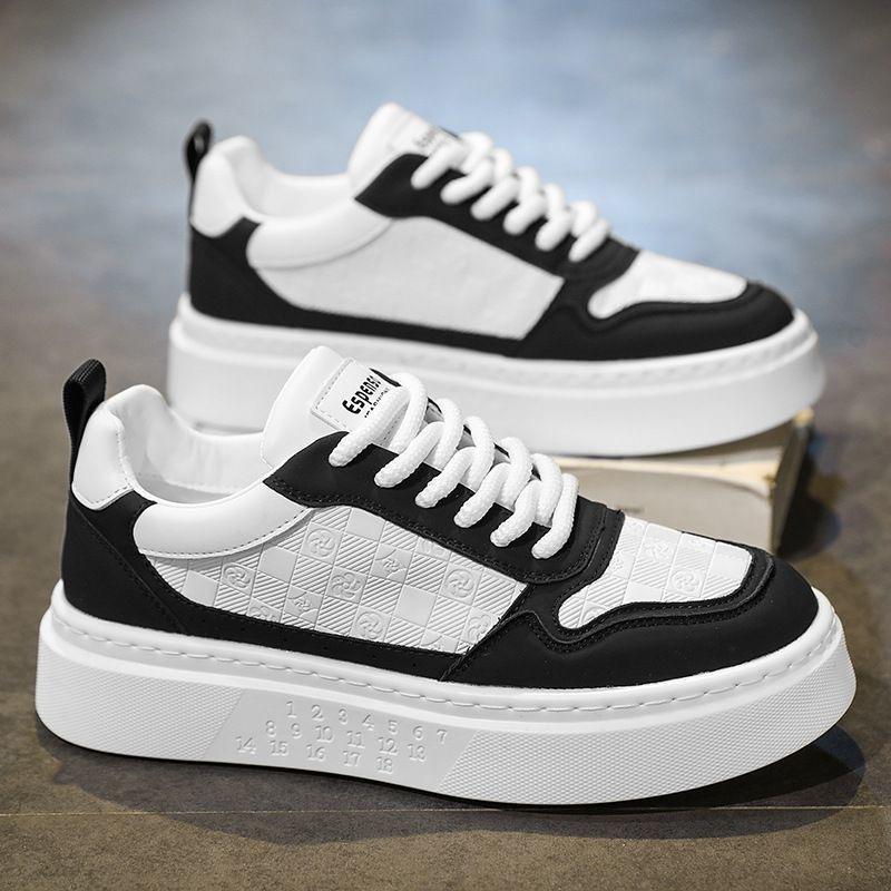 Summer men's shoes new breathable little white shoes men's trend versatile platform sports shoes casual board shoes trendy shoes