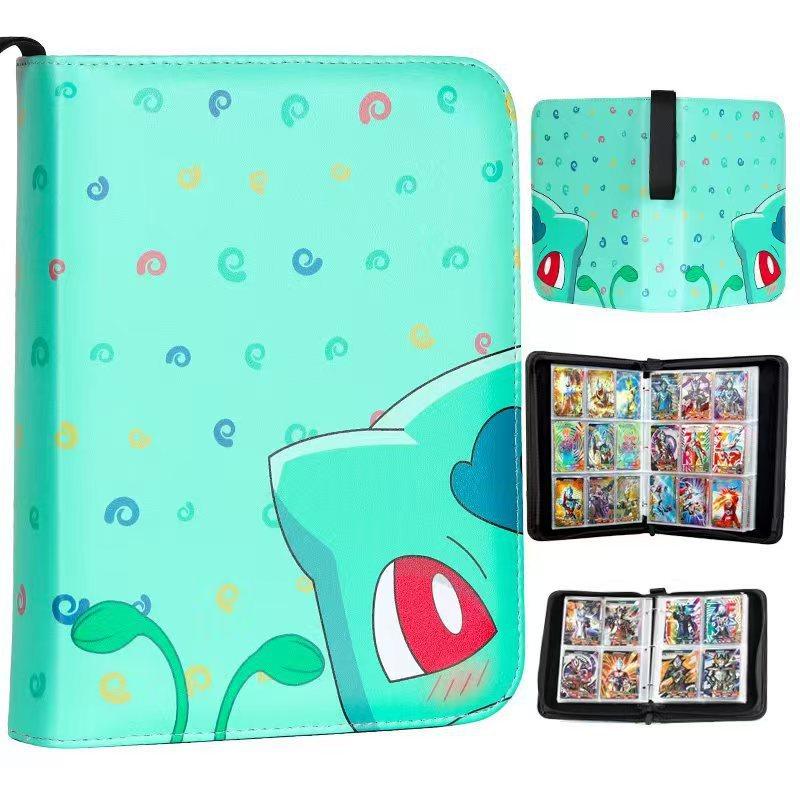 Card Album 4-Compartment 50 Pages 400 Slots PU Material Card Collection Binder