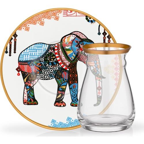 

Слон белый чайный сервиз из 6 шт.