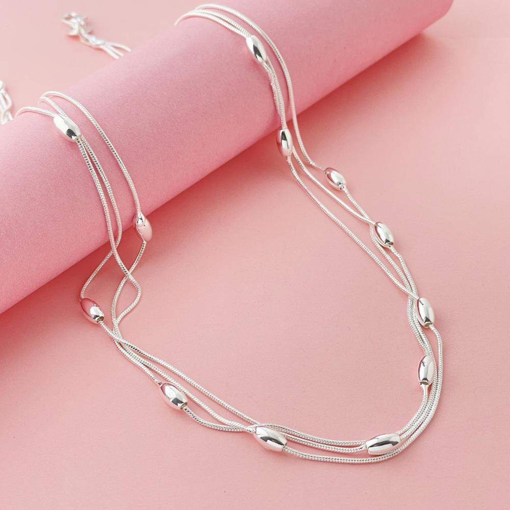 

Женское ожерелье для вечеринки в подарок модные украшения 1PC серебряный