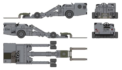 Jimi Model 1/48 U.S. Weapon Loading Cart ZM80160 (Military)