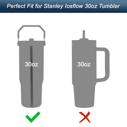 Stanley Ice Flow Flip Cup Clear Straws, 6-Pack, Replacement Straws, Clear, 30 Oz.
