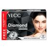 VLCC Diamond Facial Kit with FREE Rose Water Toner - 300g + 100ml | Skin Purifying Facial with Colloidal Diamond, Jojoba Oil, Olive Oil & Aloe Vera