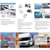 Solar panel ABS plastic mounting bracket with 5 non drilling corner kits, RV marine flat top camper and caravan installation