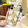 Protective Dirt-resistant Phone Case For Tecno Pova Neo3/LH6N Wrist Strap Phone Holder Oil Painting Anti-dust Silicone