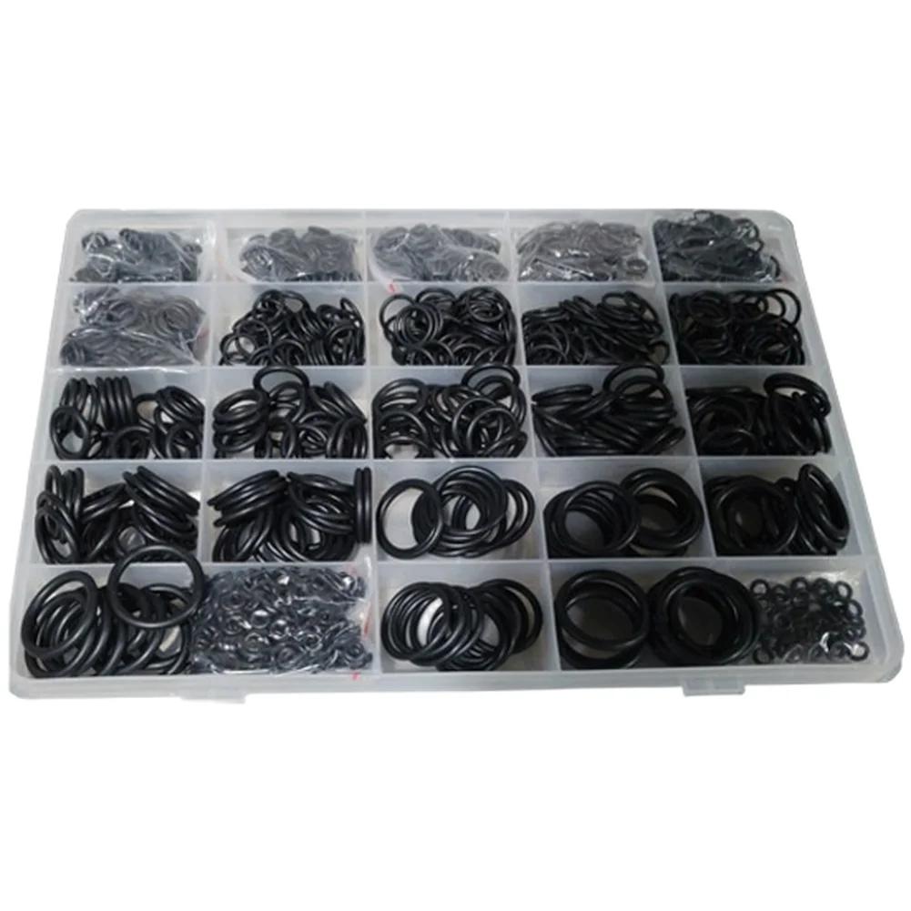 

1500pcs Nitrile Rubber O-Ring Set Dark Color High Temperature Seal Washers For Automotive And Plumbing Repair China Mainland