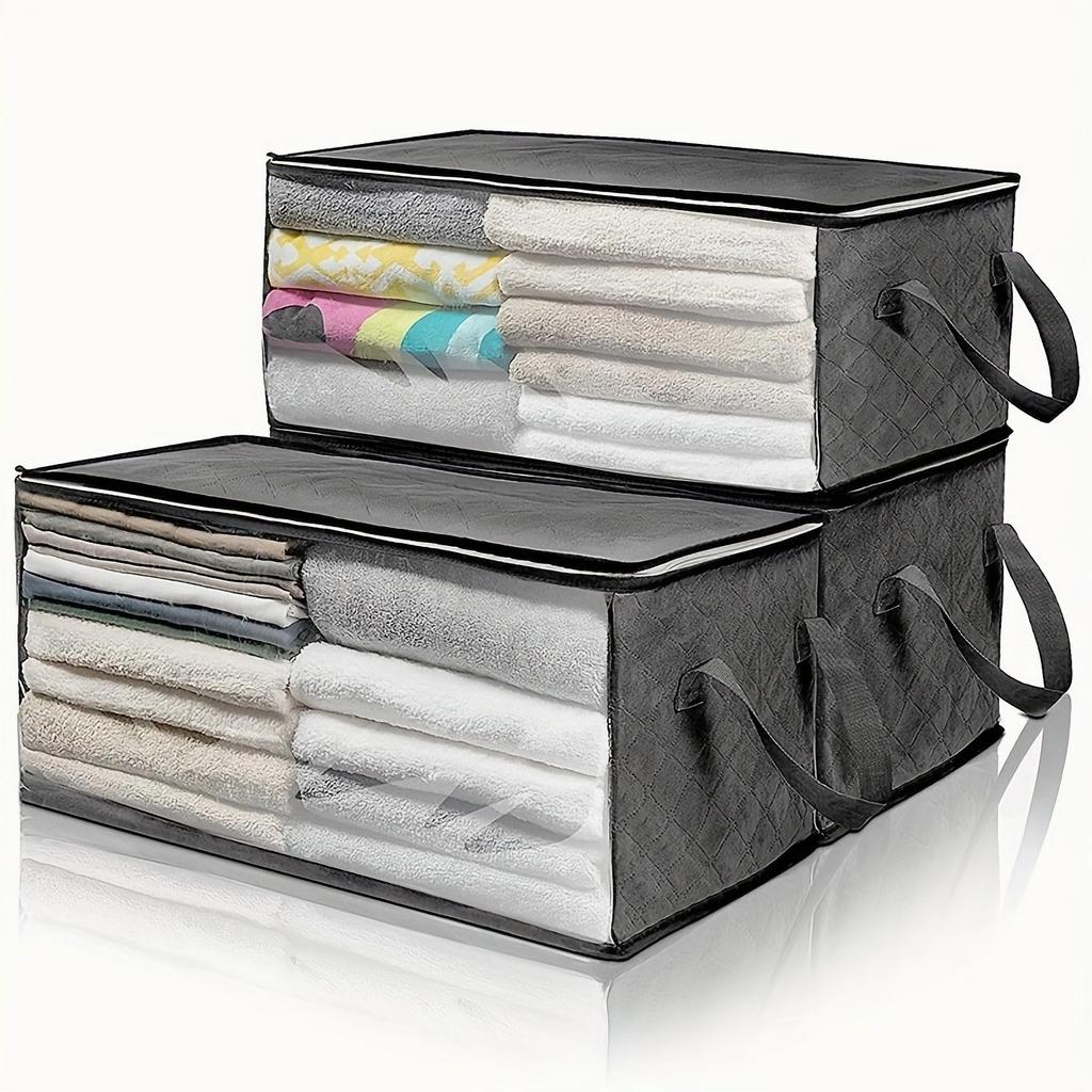 1pc Clothes Organizer,Quilt and Blanket Storage Bags, Closet,Bedroom,Home,Dorm Room,Bedroom Accessories Space Saving Organizer