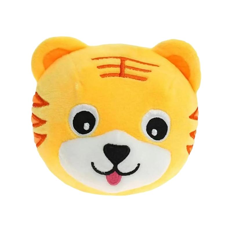 Vibrierendes Hundespielzeug Wiederaufladbarer Teaser für Haustierkatzen Hunde Interaktiver Plüsch-Schweinchenball mit Hüpfen und Soundeffekt