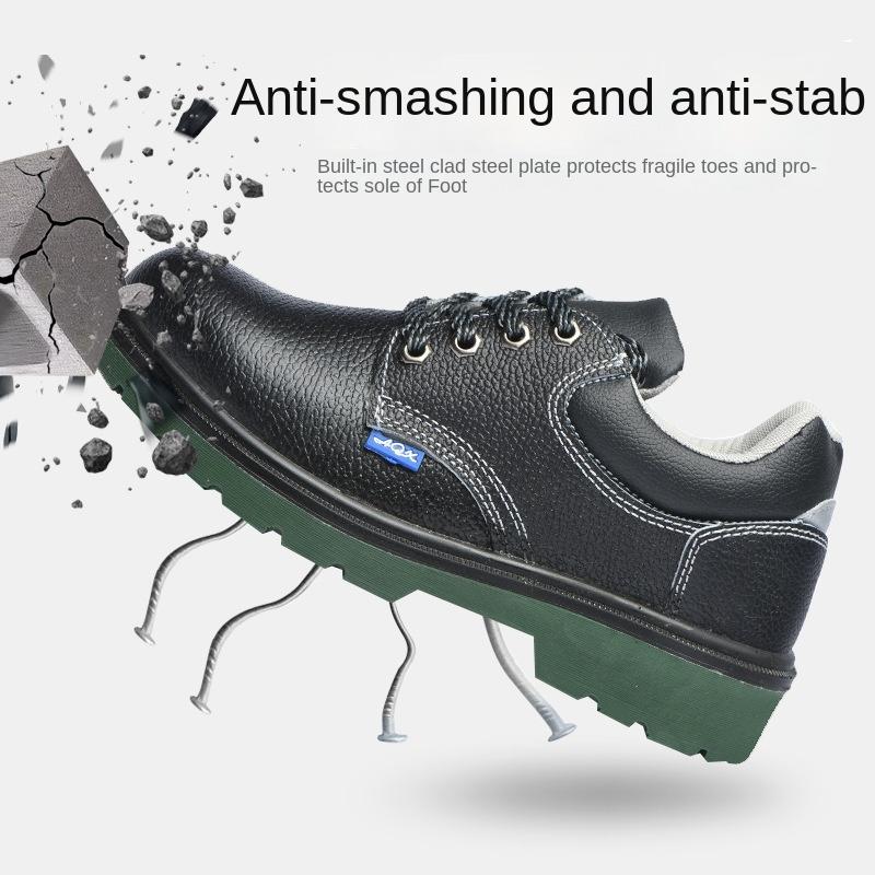 Labor Insurance Shoes Men's Anti-smashing and Anti-piercing Protective Shoes, Acid and Alkali Resistant Safety Shoes