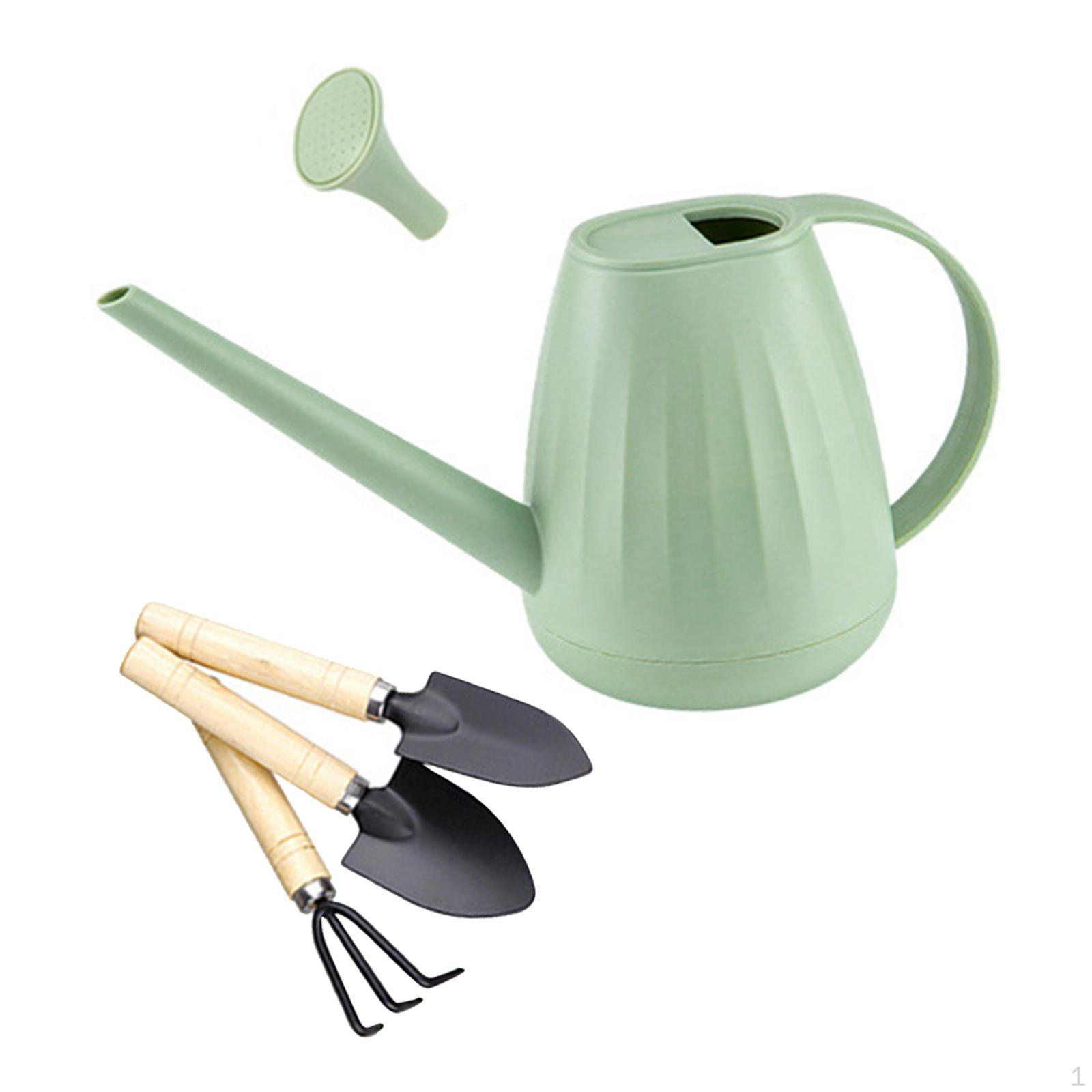 

Лейка для цветов с длинным носиком, удобная эргономичная ручка и 3 садовых инструмента, простая