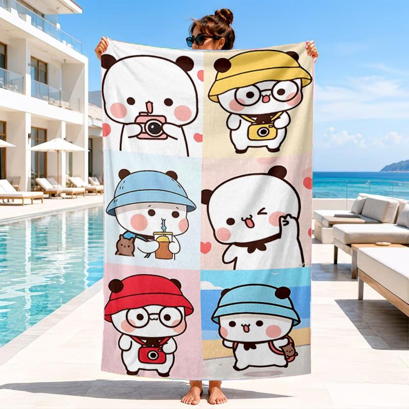 Bobo Dudu In Love Beach Towel, Microfiber Beach Towel, Perfect For Pool, Beach, Travel, Home Decor Beach Party Fan Gifts