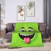 The Monster With Big Eyes Cartoon Face Meme Flannel Blankets Kids Soft Throw Blanket Winter Living Room Bedspread Sofa Bed Cover