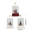 Christmas Snow Lanterns Battery Operated LED Light Water Glittering Night Lamps Holiday Home Decoration