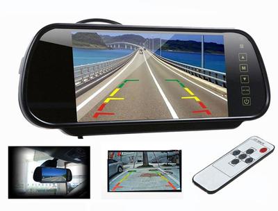 7palcový monitor zpětného zrcátka s automatickým přepínáním zadní kamery, dálkové ovládání, dotyková tlačítka, TFT/LCD displej, RM700H