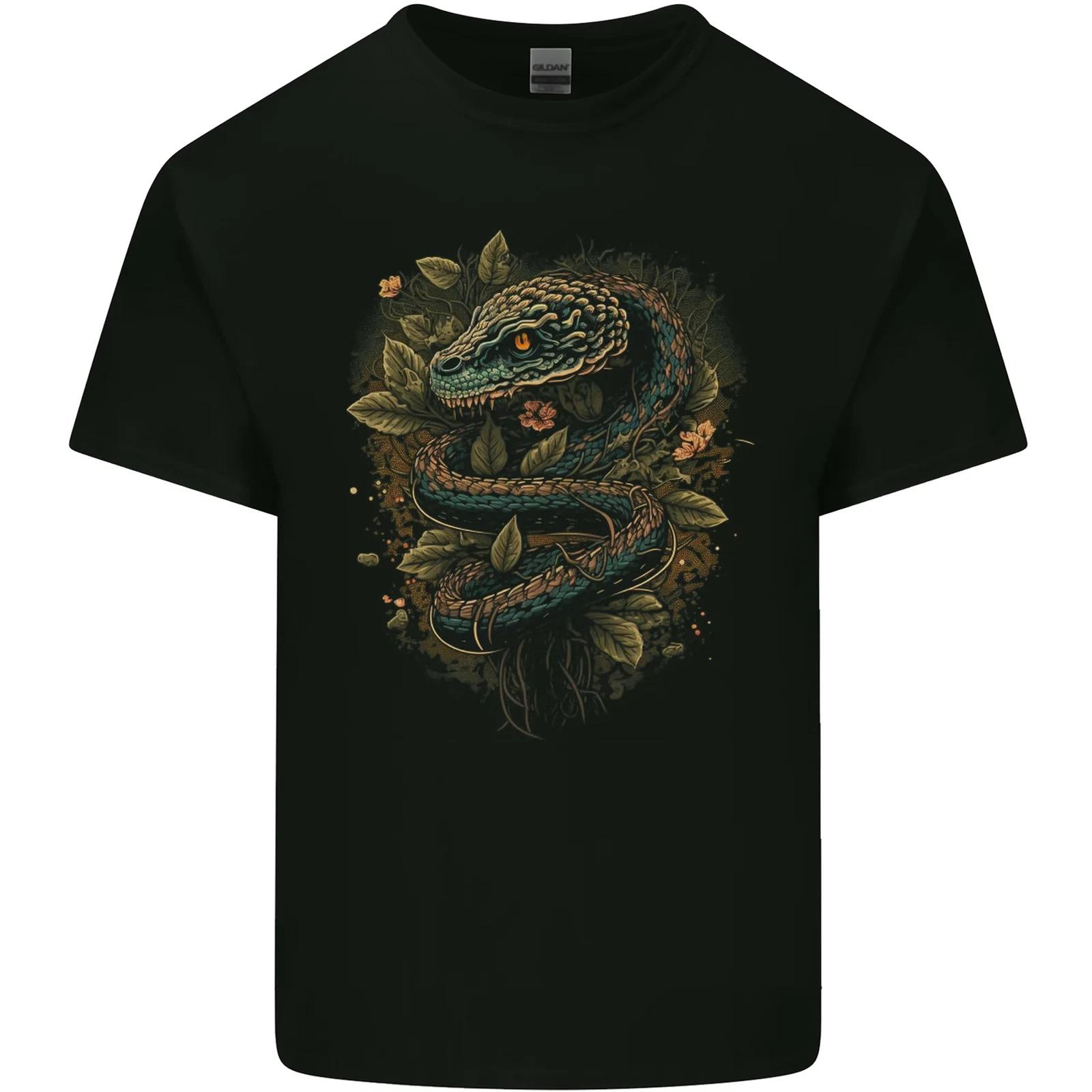 Pagan Snake in a Gothic Tree Kids T-Shirt Childrens 3XL