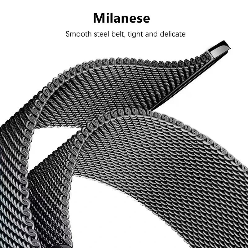 Milanese Loop Band for Samsung Galaxy Watch 8/Classic 44mm 40mm 46mm Magnetic Bracelet Correa for Galaxy Watch Ultra 47mm Strap