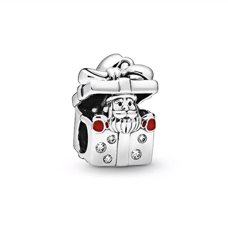 Snowman Sled Santa Claus Christmas Collection Charm Bead Pendant Fit Original European Jewelry Diy Making Unique Gift