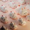 Cute Silicone LED Touch USB Rabbit Lamp Birthday Novelty Gift Timed Night Light in Warm White for Children's Bedroom