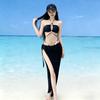 Beautiful Swimsuit Female Sexy Pure Desire 1011 New High-end Bikini Three-piece Long Dress Seaside Vacation Swimsuit