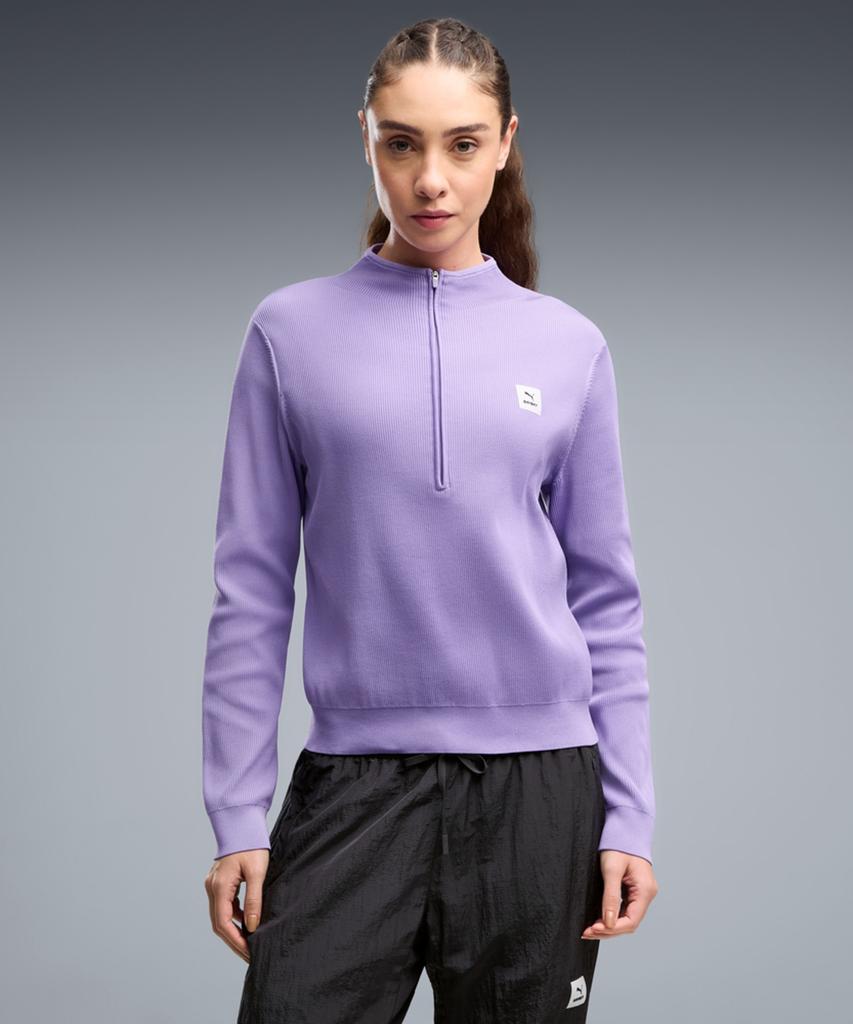PUMA [PUMA X Saysky] Long Sleeve Half Zip - Lavender Alert / 528992-46