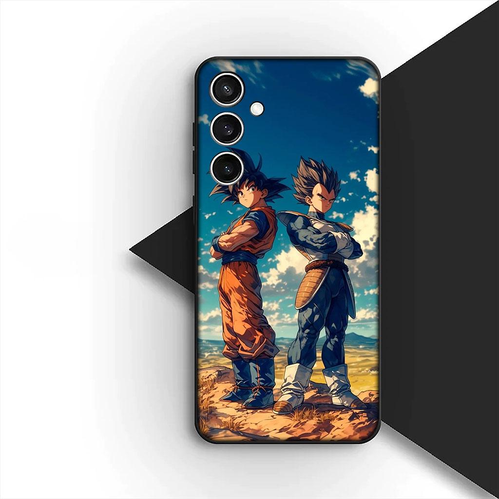 Cover for Samsung Galaxy S25 S24 S23 FE Ultra Plus S7 Edge S25+ S23+ A56 5G Case Dragons Gokus Balls DragonBalls Vegeta Super