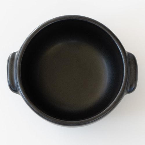 Banko Ware Gratin Dish, Small, Single-serving, Approximately 10cm Diameter, Black Glaze, Heat-resistant, Ceramic, Oven-safe, Microwave-safe, and Dishw