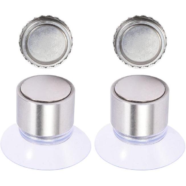 Magnetic Soap Holder Wall Mounted: 2PCS Shower Suction up Bar Soap Holder Soap Saver Self Draining Soap Dishes for Bathroom - Soap Bar Holder