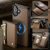 2 In 1 Detachable Magnetic Zipper Leather Cards Solt Wallet Case For iPhone 17 Pro Max 16 Plus 15 14 13 12 11 Phone Bag Cover