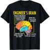 AhCor Engineers Brain Funny Engineering Games Process T-Shirt 100% Cotton Graphic Tee Shirts