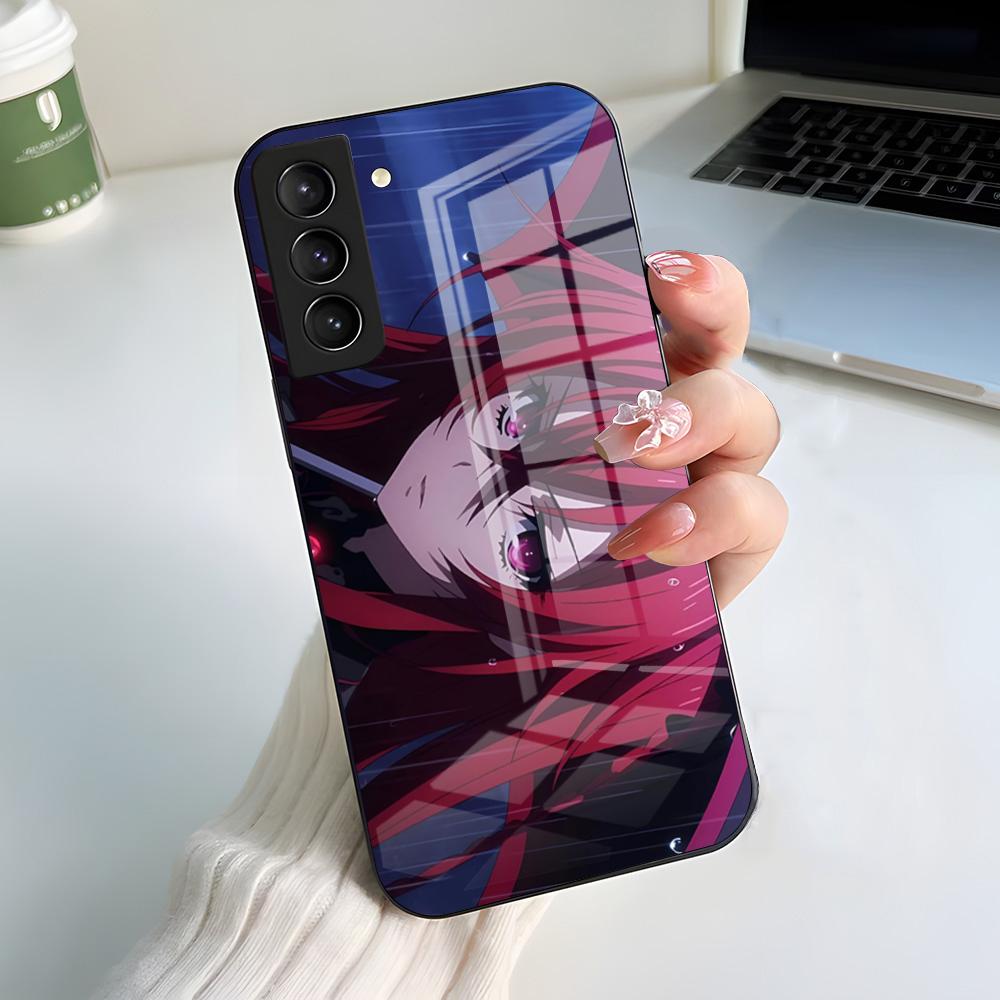 DXD Rias G-Gremory Phone Case For Samsung A56 A36 A26 A16 A15 A25 A35 A55 A14 A34 A24 A54 Glass Case