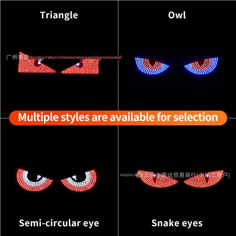 Cross-Border LED Rear Windshield Expression Light with Remote Control