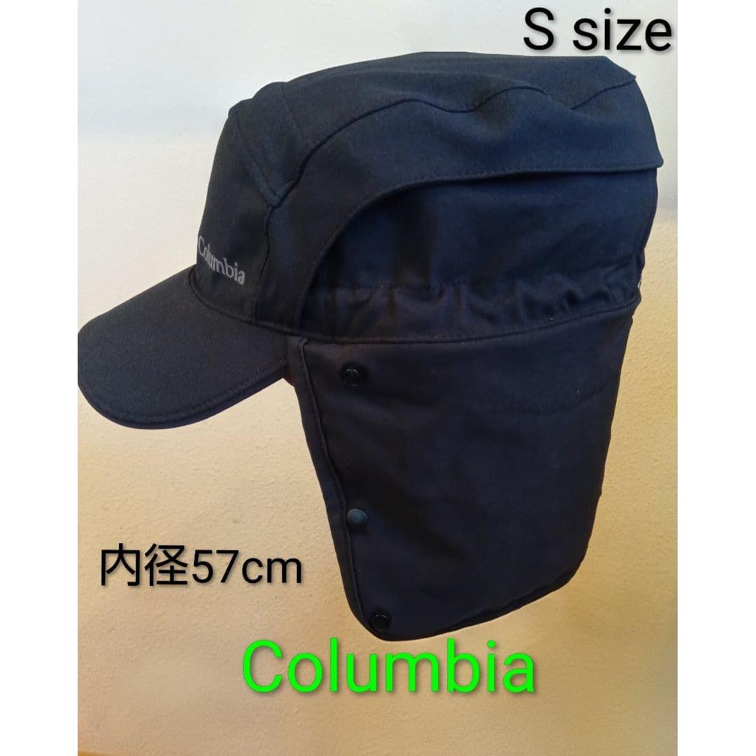 Used Columbia OMNI-SHADE black sunshade cap S 57cm
