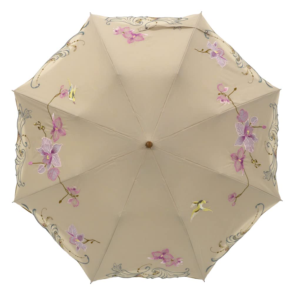 Actress Long Short Folding Shop Complete Heat UV Frog Umbrella for Sunny and Rainy Special Double Fully Embroidered Parasol, Parasol, Premium,