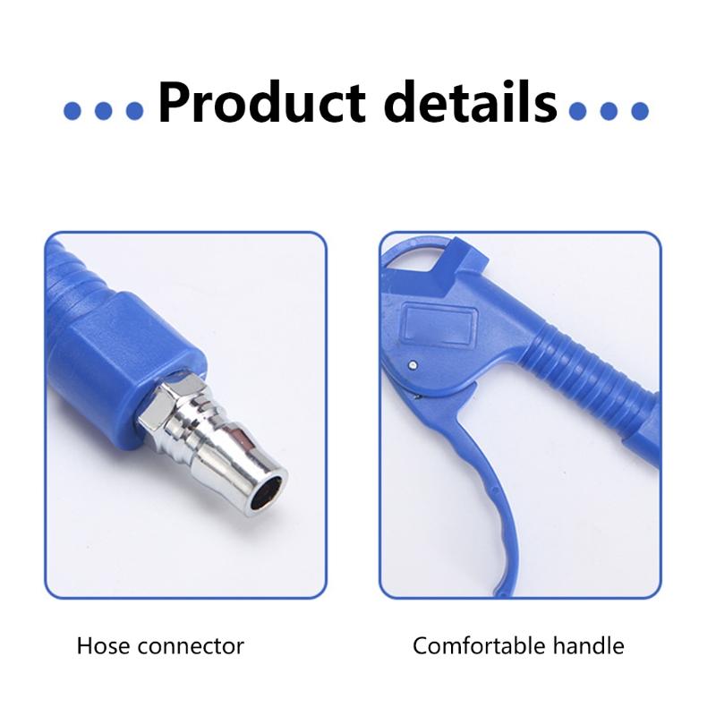 Air Duster Blow Gun for w/105mm/260mm Fixed Nozzle Dust Removing Cleaning Tool Stainless Steel for Dust Cleaning