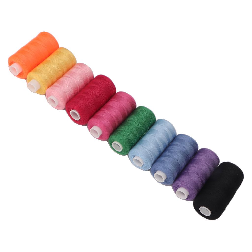 400 Yards Each Embroidery Thread 10pcs Handcraft DIY Wear Resistant Sewing Thread Colorful Thread