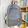 Schoolbag Japanese Idyllic Versatile Student Backpack Women's Small Fresh Plaid Casual Simple Schoolbag Travel Backpack