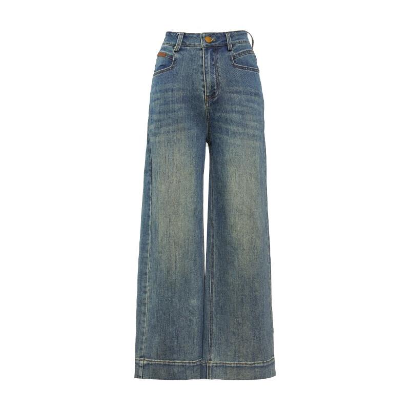 Tatu Women's High-Waisted Straight-Leg Cropped Jeans