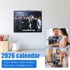 2026 -Themed Wall Calendar, Illustrated Calendar, Unique Christmas And Holiday Gift Ideas Fan Gifts
