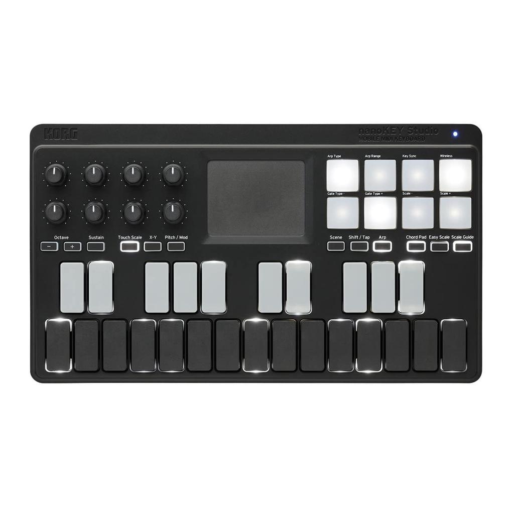 KORG nanoKEY Studio MIDI Keyboard License Included DTM/25-Key/Controller/USB/Wireless/All-in-One/A4 Size/Software NANOKEY-ST