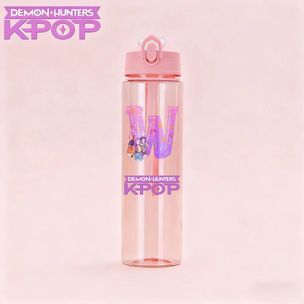 KPop Demon Hunters Water Cup Cute And Charming Anime Drinking Bottle Huntrix Rumi Mira Zoey Drinking Bottle Sport Shaker Drink Bottle Gifts